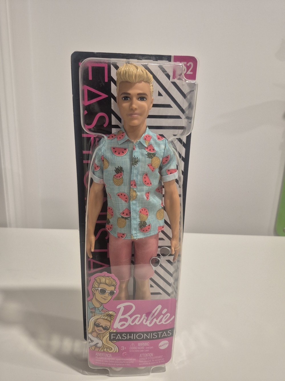 Barbie Fashionistas Ken Doll 152 in Tropical Print Shirt